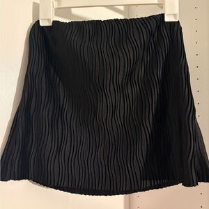 Dynamite Black Textured Strapless Top